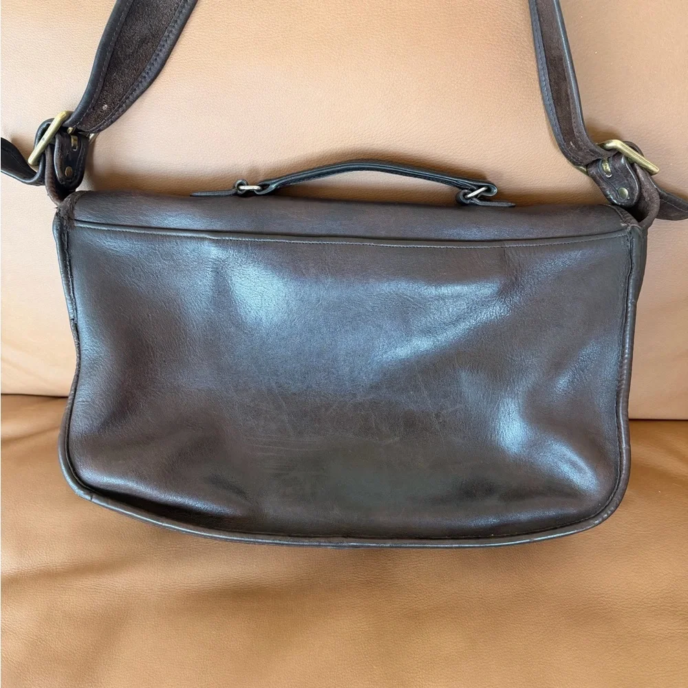 Vintage Coach Leather Messenger Bag